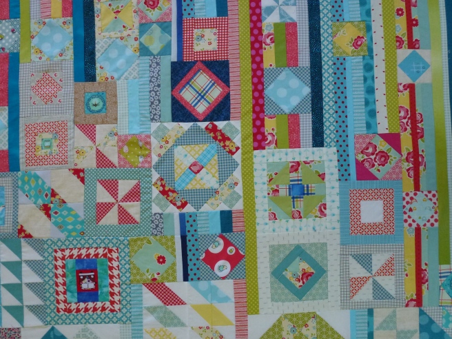 A summer version of the Gypsy Wife Quilt by Jen Kingwell. 